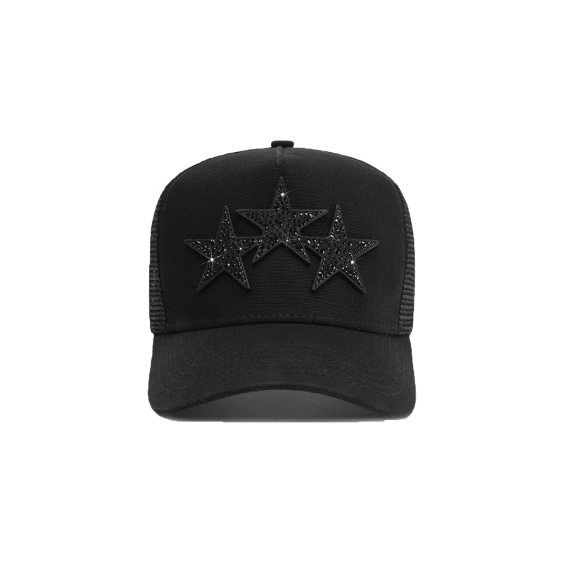 CASA AMIRI CRYSTAL 3 STAR TRUCKER HAT
